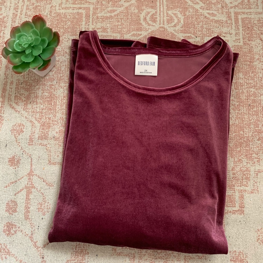 Bedford Fair ▪️Velvet long Sleeve